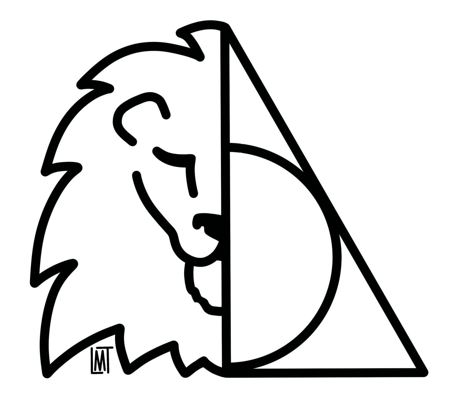 Gryffindor Hallows House Sticker - 2.5"