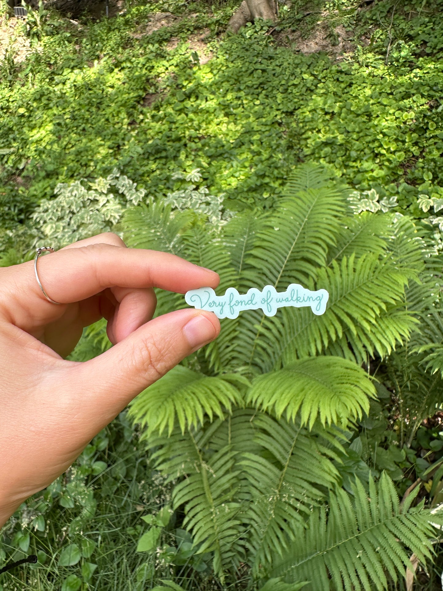 Very Fond of Walking Sticker - 2"