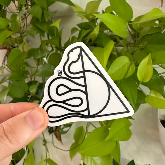 Slytherin Hallows House Sticker - 2.5"