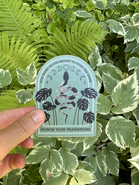 Honor Your Transitions Sticker